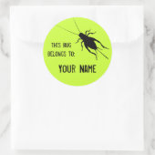 cricketlabel ronde sticker (Tas)