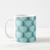 Crickets Art déco - Mug de café Turquoise clair (Gauche)