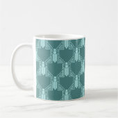 Crickets Art déco - Mug de café Turquoise foncé (Gauche)