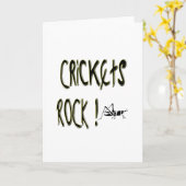 Crickets Rock ! Carte de vœux (Fleur jaune)