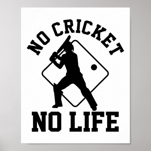 Crickets Speler  Poster (Voorkant)