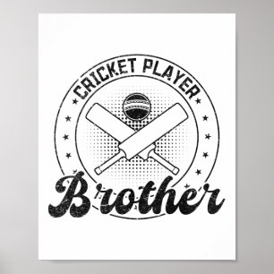 Cricketspeler Broer  Poster