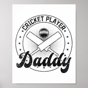 Cricketspeler Daddy Poster