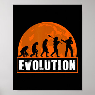 Cricketspeler Funny Cricket Menselijke evolutie Poster