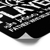 Cricketspeler Papa Poster (Hoek)