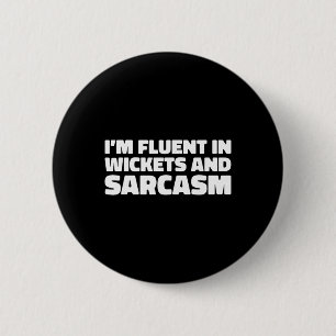 Cricketspeler Scheidsrechter - Bowler Tsman Cricke Ronde Button 5,7 Cm