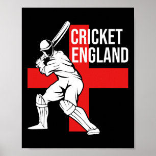 Cricketspeler Uk Engeland Cricket Voor Mannen Poster