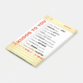Crient la récompense de post-it de reconnaissance (Incliné)