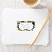 crier, noir et blanc Chic étiquettes de adresse d' (En situation)