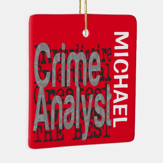 Crime Analyst Extraordinaire CUSTOM Keramisch Ornament (Rechts)
