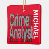Crime Analyst Extraordinaire CUSTOM Keramisch Ornament (Links)