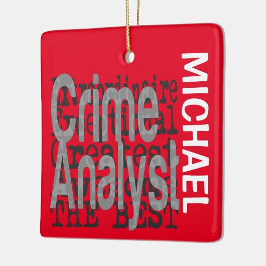 Crime Analyst Extraordinaire CUSTOM Keramisch Ornament (Links)