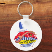 Crime Scene Cupcake Sleutelhanger (Voorkant)