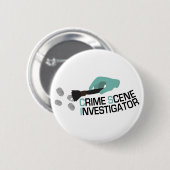 Crime Scene Investigator Ronde Button 5,7 Cm (Voorkant /achterkant)