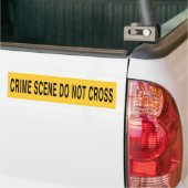 Crime Scene kruist niet Bumpersticker (Op Truck)