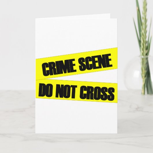 Crime Scene kruist niet Kaart (Voorkant)