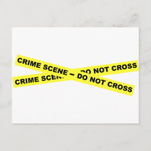 Crime Scene - niet dwars Briefkaart