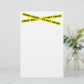 Crime Scene - niet dwars Briefpapier (Staand voorkant)