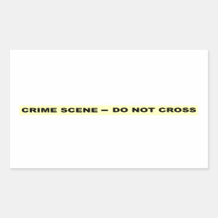 Crime Scene - niet dwars Rechthoekige Sticker