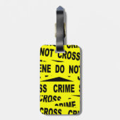 Crime Scene-tape Bagagelabel (Achterkant verticaal)