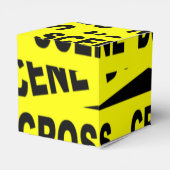 Crime Scene-tape Bedankdoosjes (Achterkant)