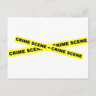 Crime Scene-tape Briefkaart