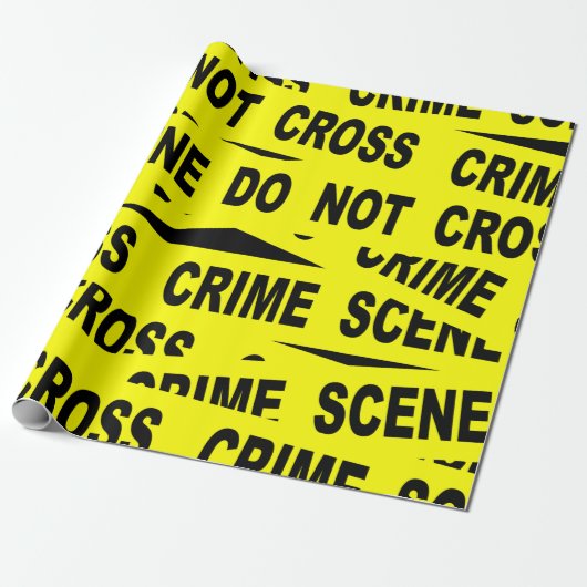 Crime Scene-tape Cadeaupapier (Uitgerold)