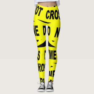 Crime Scene-tape Leggings