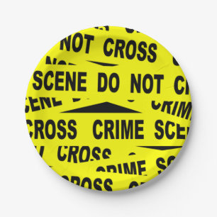 Crime Scene-tape Papieren Bordje