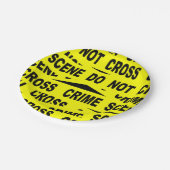 Crime Scene-tape Papieren Bordje (Gekanteld)