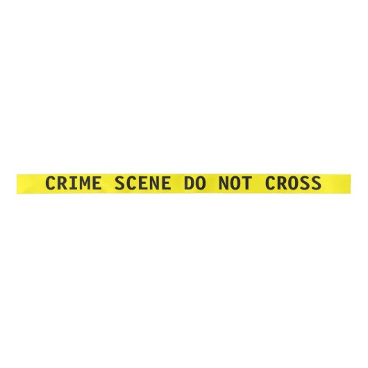 Crime Scene Tape Ribbon Lint (Voorkant)
