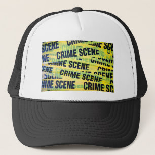 Crime scene tape trucker pet