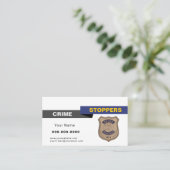 Crime Stoppers Carte de visite (Debout devant)