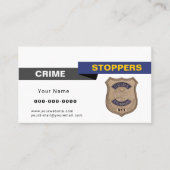 Crime Stoppers Carte de visite (Devant)