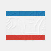 Crimea Flag Fleece Deken (Voorkant (Horizontaal))