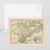 Crimée (Ukraine) Sébastopol Carte de la région 185 (Devant / Derrière)