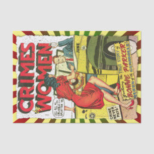 Criminaliteit door vrouwen #1 Hoesje van het strip Tissuepapier