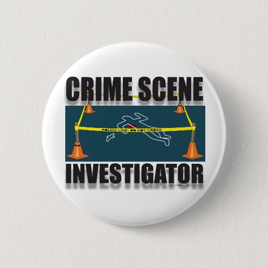 CRIMINALITEITSONDERZOEK RONDE BUTTON 5,7 CM (Voorkant)