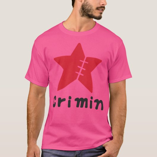 Crimineel Klassiek (rood) T-shirt (Voorkant)
