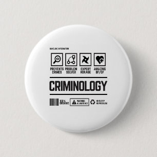 criminologie ronde button 5,7 cm
