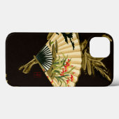 Crimped Oriental Fan with Floral Design Case-Mate iPhone Case (Achterkant (horizontaal))