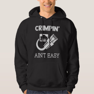 Crimpin is niet makkelijk Quote Netwerk Systeem En Hoodie