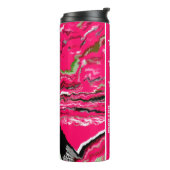 Crimson abstract thermosbeker (Gedraaid links)