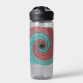 Crimson and Teal Vortex Waterfles (Voorkant)