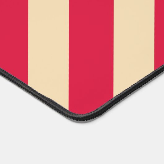 Crimson & Beige Diagonal Circle Mat – Customizable (Hoek)