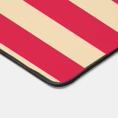 Crimson & Beige Sunburst Desk Mat – Customizable (Hoek)