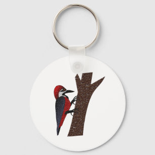 Crimson Bellied Woodpecker Sleutelhanger