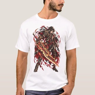 Crimson Blade Dark Fantasy Krijger T-shirt