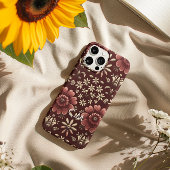 Crimson Bloom Elegance iPhone Hoesje