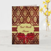 Crimson Brocade wordt snel beter Kaart (Gele Bloem)